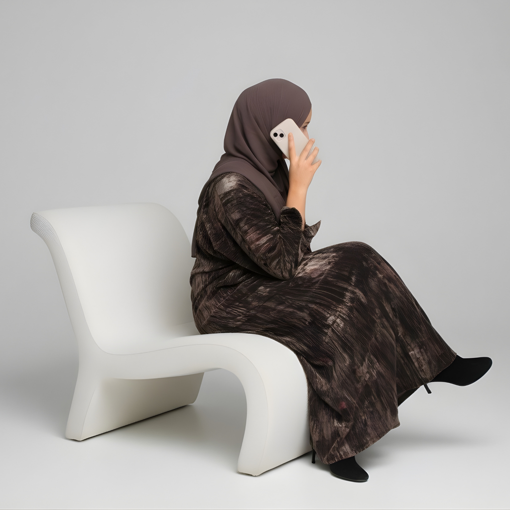 Wardah Velvet  Abaya